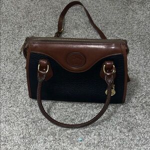 Dooney & Bourke vintage Black and Brown Satchel EUC